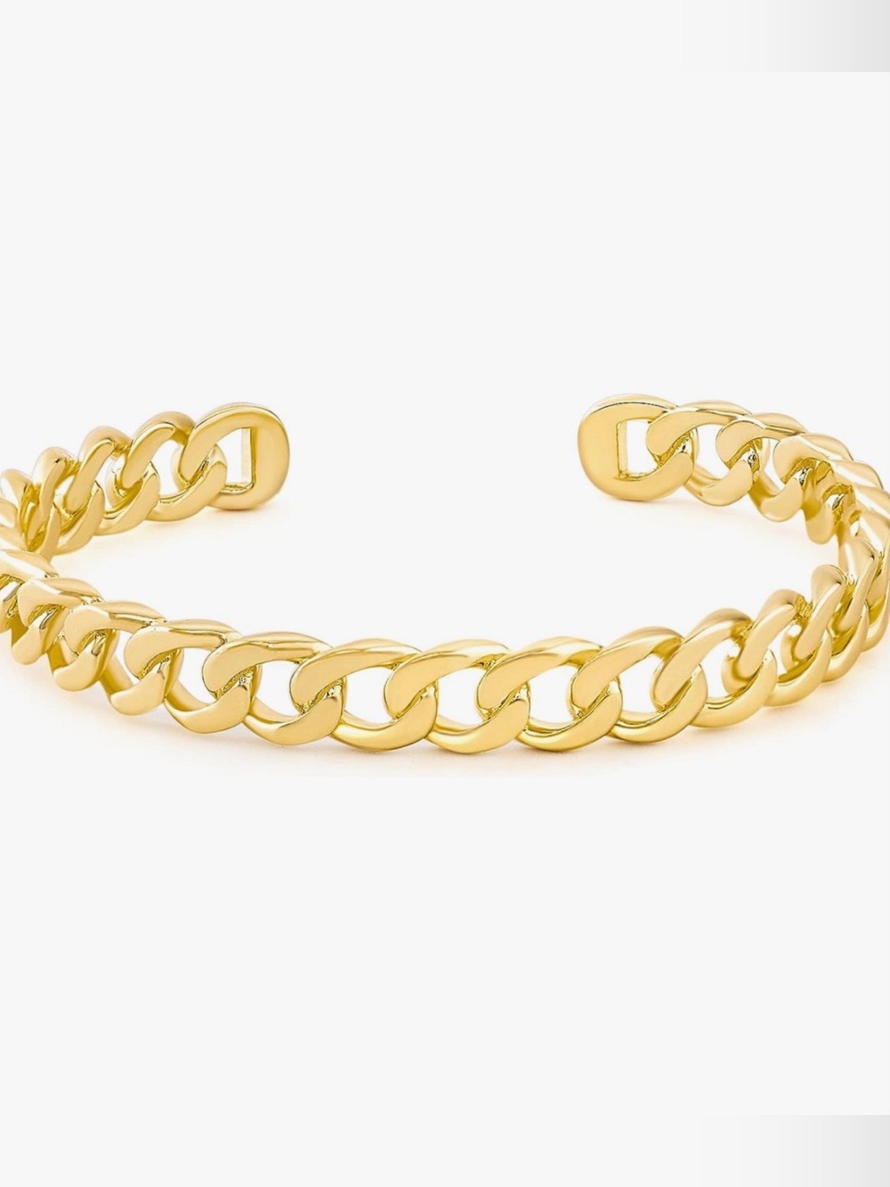NEW 14K Gold Plated Adjustable Open Cuff Bracelet